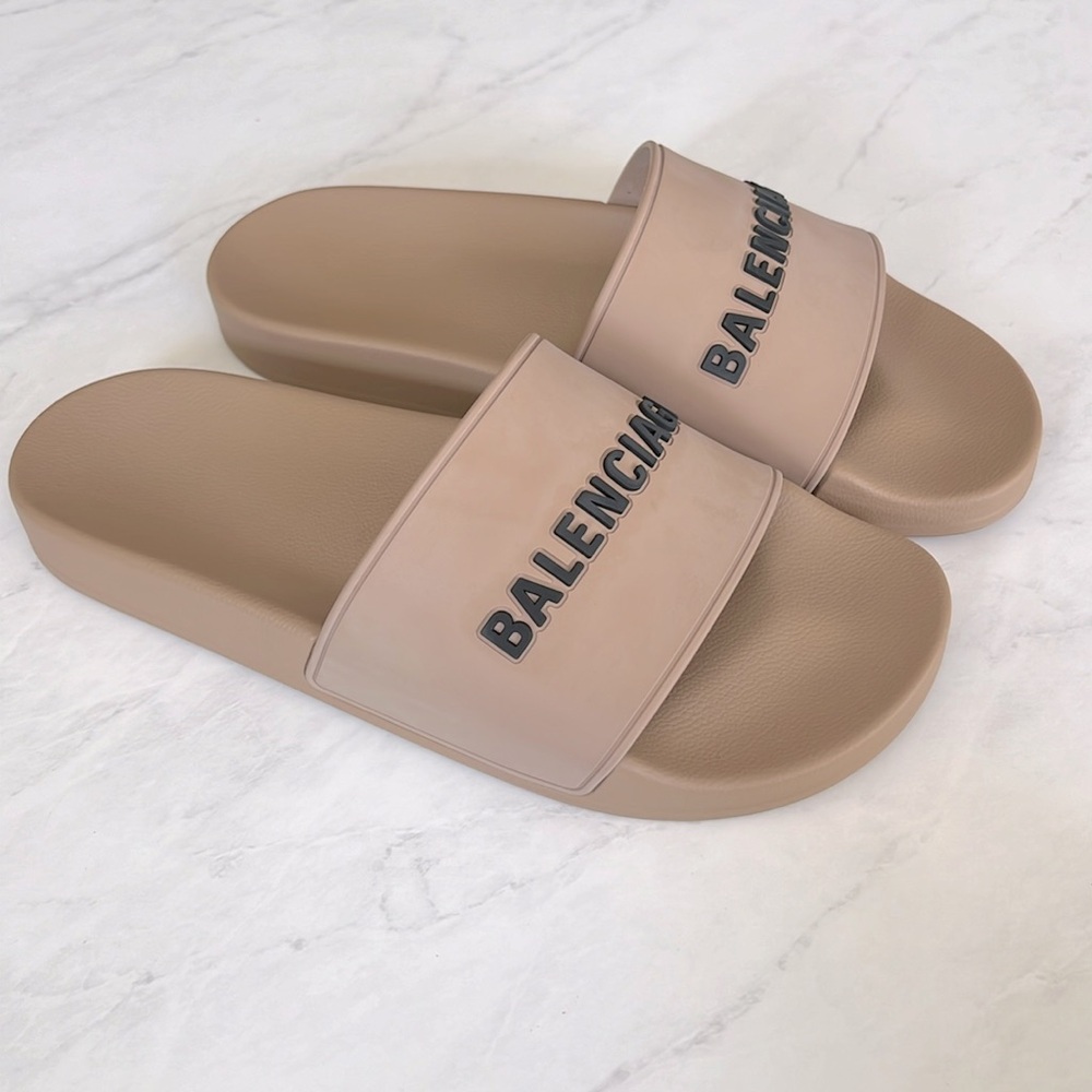 BALENCIAGA pool slide sandals, new, size 11
